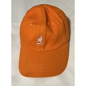 Men's Kangol Washed Orange Baseball Casual Cap